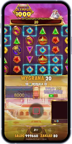 Gates of Olympus 1000 – wygrana 20 PLN