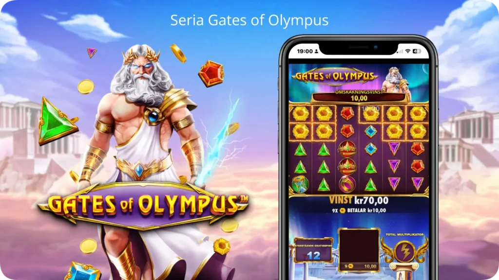 Pełne portfolio gier z serii Pragmatic Play Olympus, prezentujące wersje Classic
